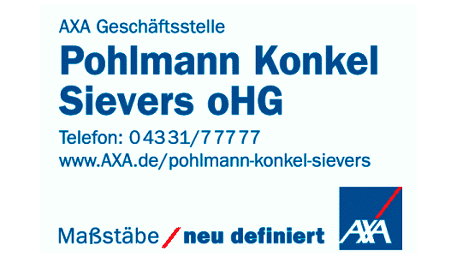 AXA Rendsburg Pohlmann Konkel Sievers oHG Logo