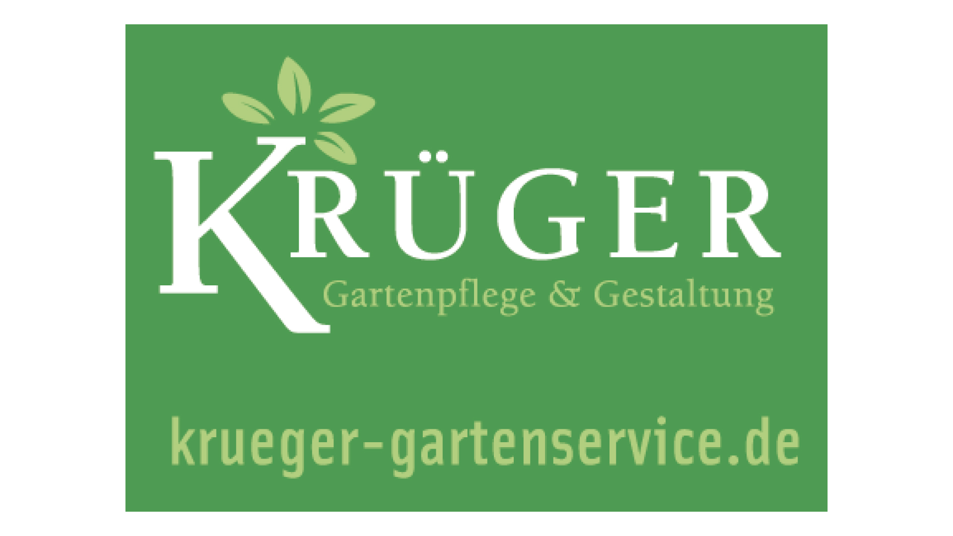 Krüger Gartenpflege  Logo