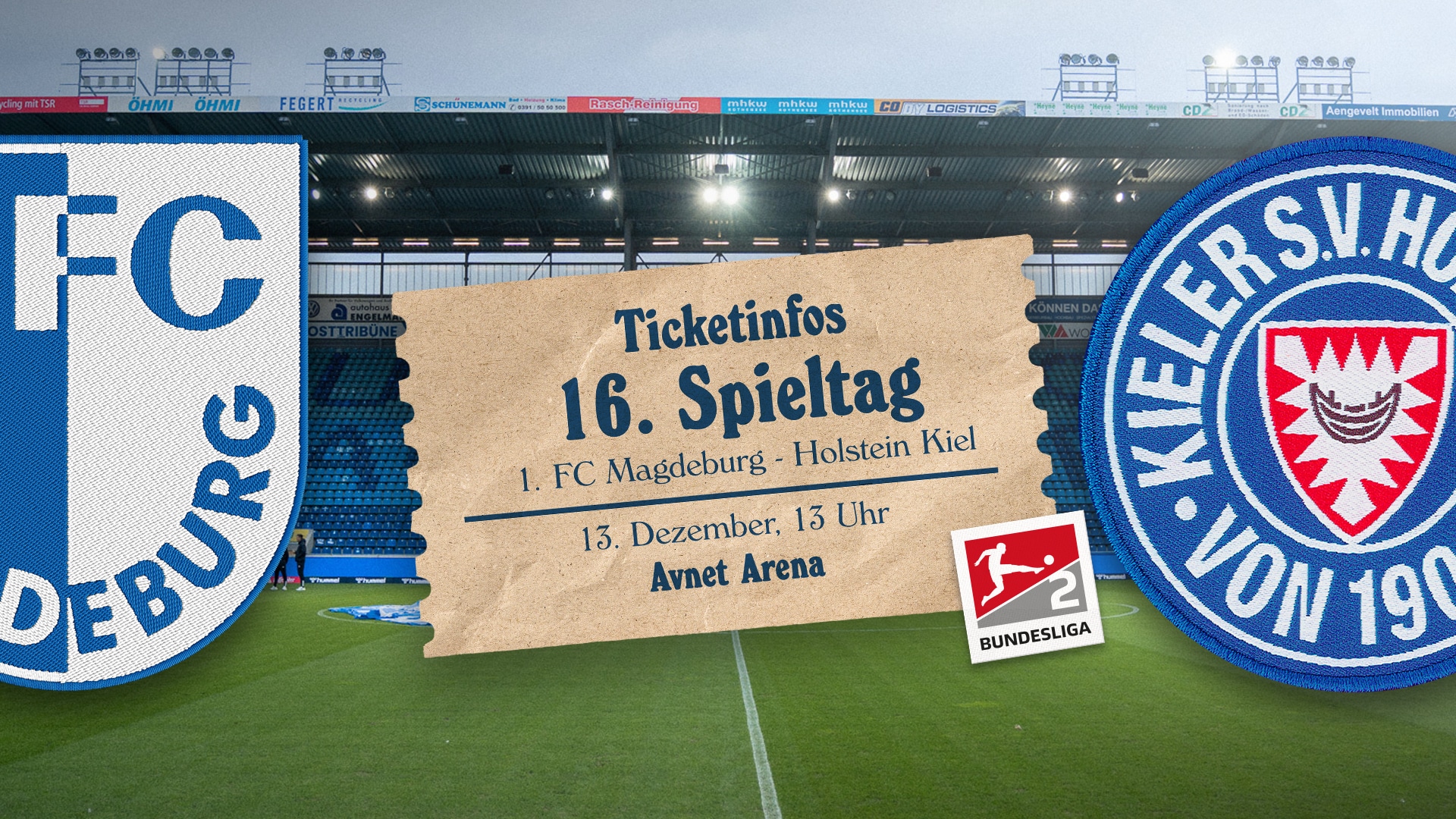 Ticketinfos für das Auswärtsspiel gegen den 1. FC Magdeburg