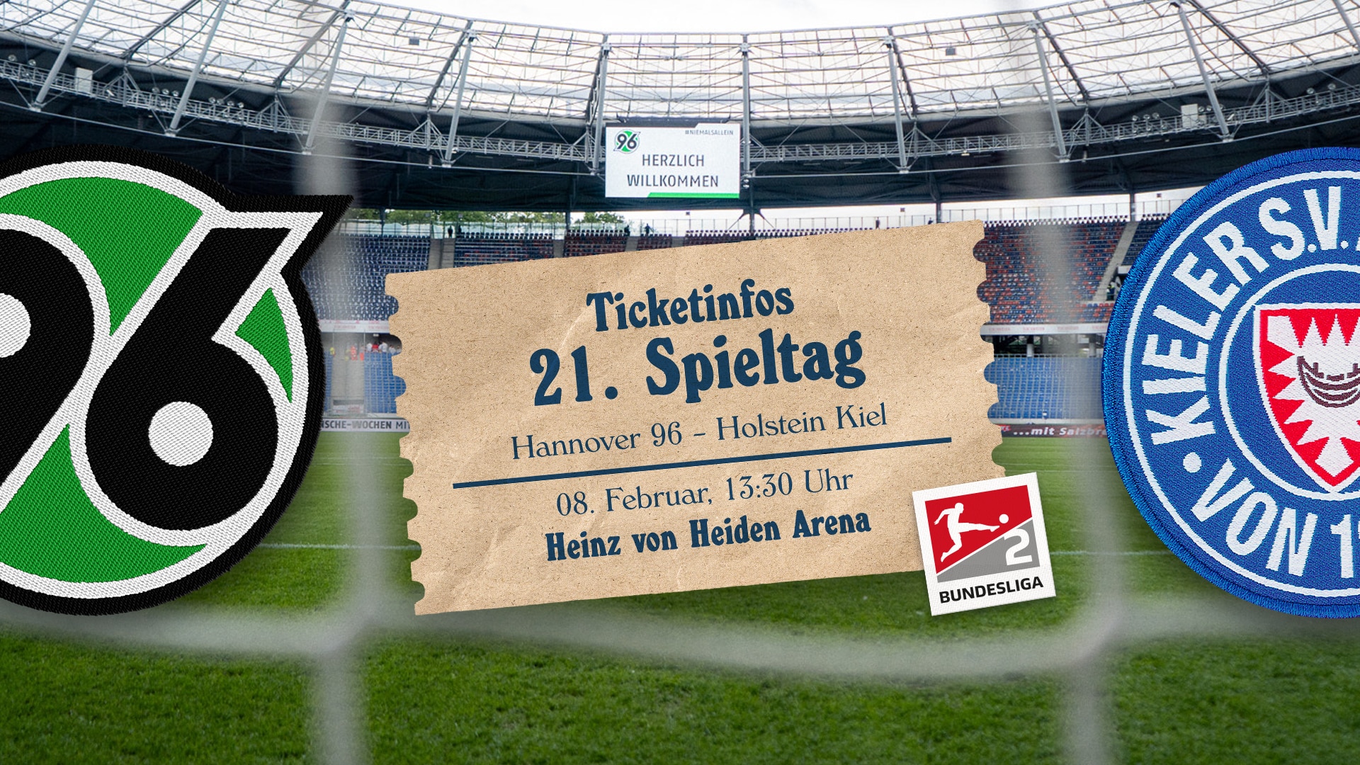 Ticketinfos für das Auswärtsspiel gegen Hannover 96