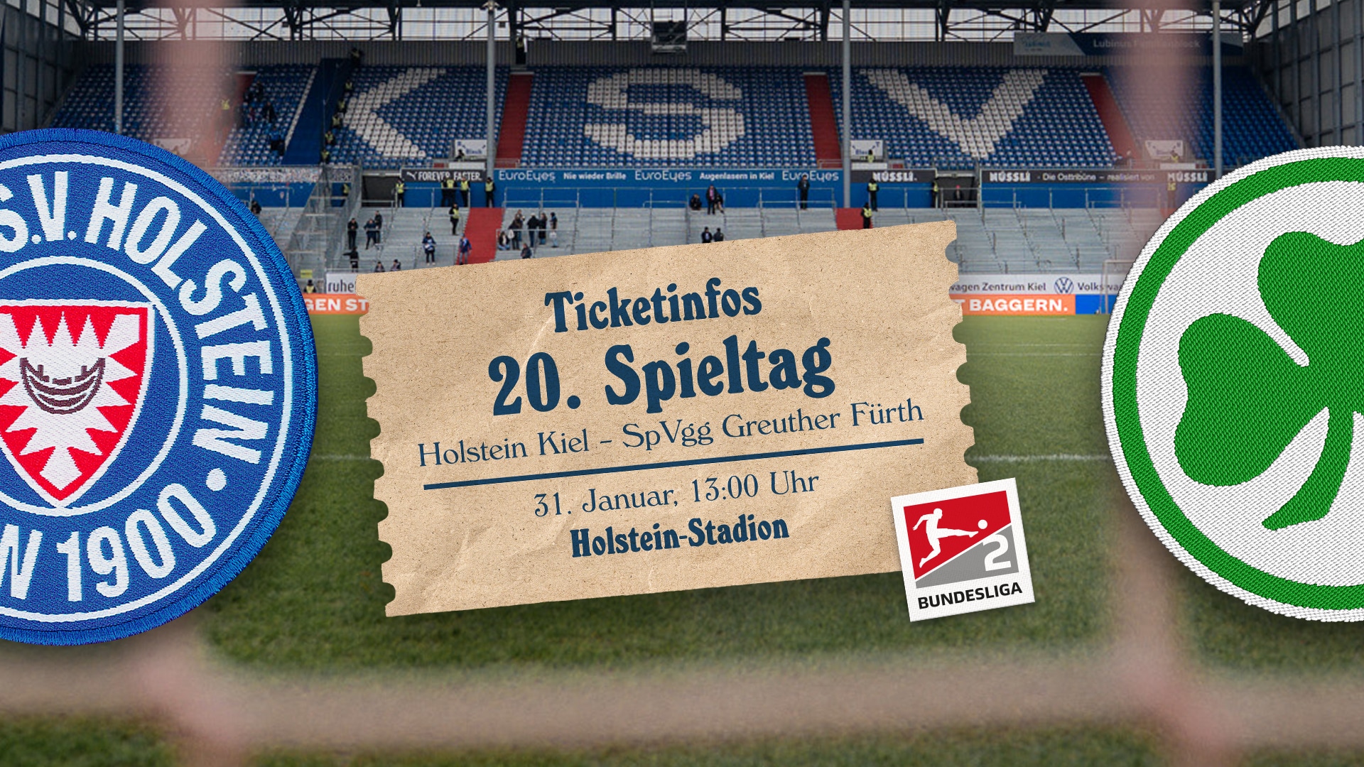 Ticketinfos für das Heimspiel gegen die SpVgg Greuther Fürth